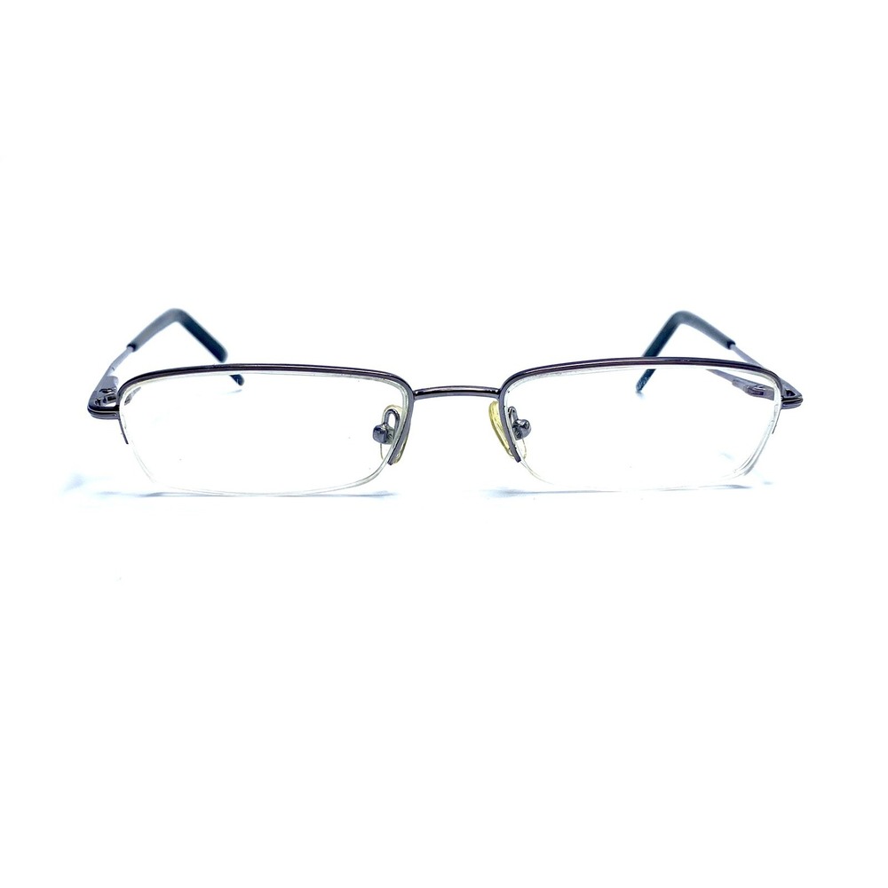 Versace Versus Silver Metal Rectangle Half Rim Glasses MOD.7020 1001 50 17 135